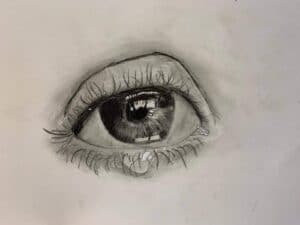 Larmes poème de Monia Boulila - illustration Adam Teirlijnck