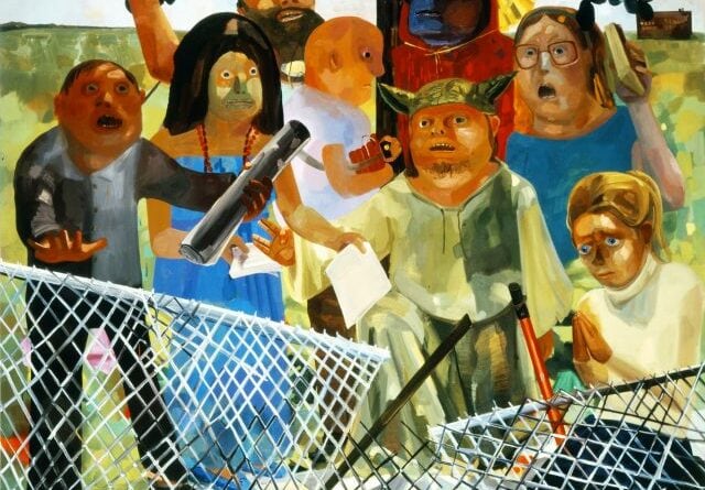 Tableau Fanatics de Dana Schutz