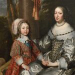 Un portrait rare de Louis XIV enfant et de sa mère
