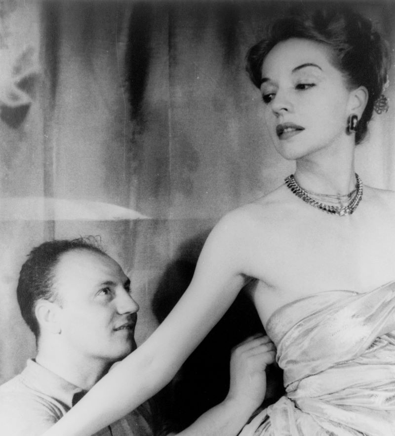 Pierre Balmain et Ruth Ford nov 1947