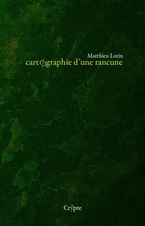 Une géographie à vif – Matthieu Lorin, Cartographie d’une rancune
