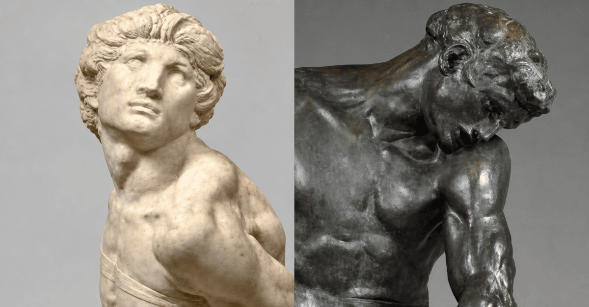 Michel-Ange / Rodin. Corps vivants au Musée du Louvre Paris